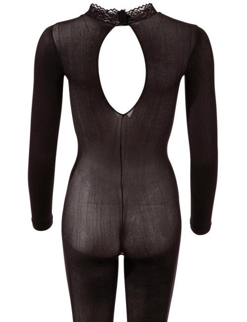NO:XQSE Catsuit z Koronkowym Kołnierzem M/L