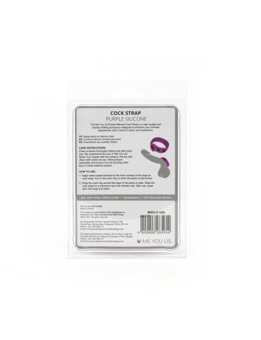 Me You Us Purple Silicone Cock Strap