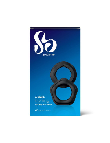 Classic Silicone Cock Rings - 2 Pack