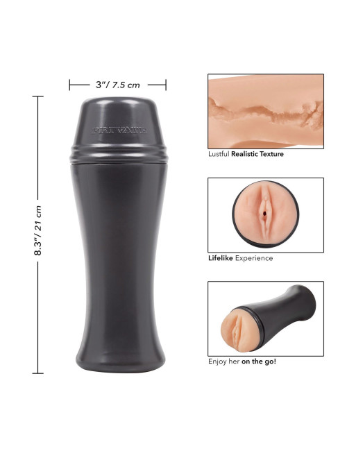 Original Vacuum Cup To Go Light Skin Tone - Masturbator z Real Skin Sleeve