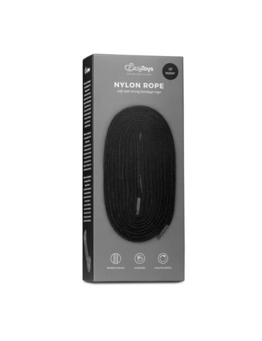 Wiązania BDSM Nylon 10m czarne – Bondage Rope 0,8 cm, Kagańce, bezpieczne dla par