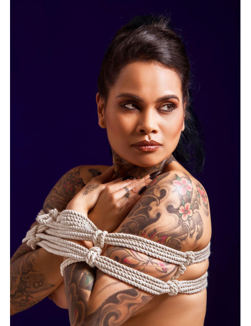 Lina konopna Hemp Rope 10m 7mm Nude - BDSM, shibari, wiązania, kagańce