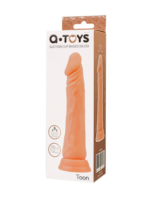 A-Toys Realistyczne Dildo Toon TPE 17,5 cm Nude