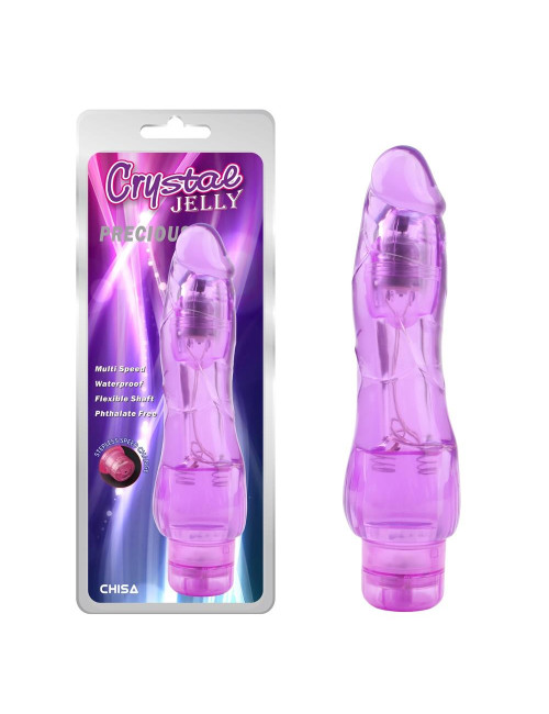 Precious-Purple Żelowy Wibrator – Zabawki i Wibratory Żelowe