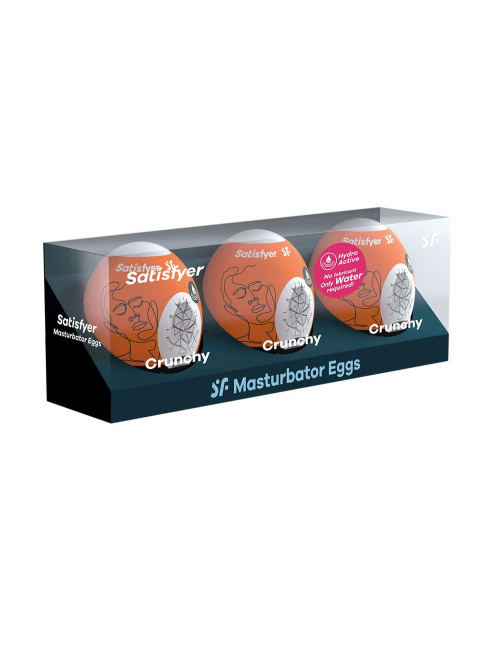 Satisfyer Masturbator Eggs Crunchy Zestaw 3 Sztuk