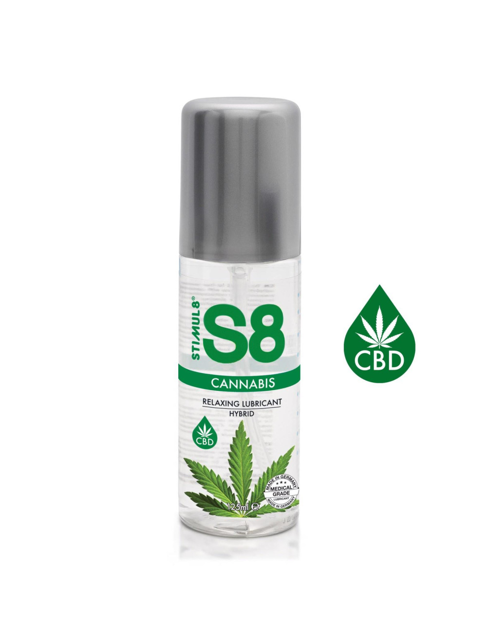 S8 Cannabis Hybrid Lube 125ml CBD Afrodyzjak Żel Smakowy