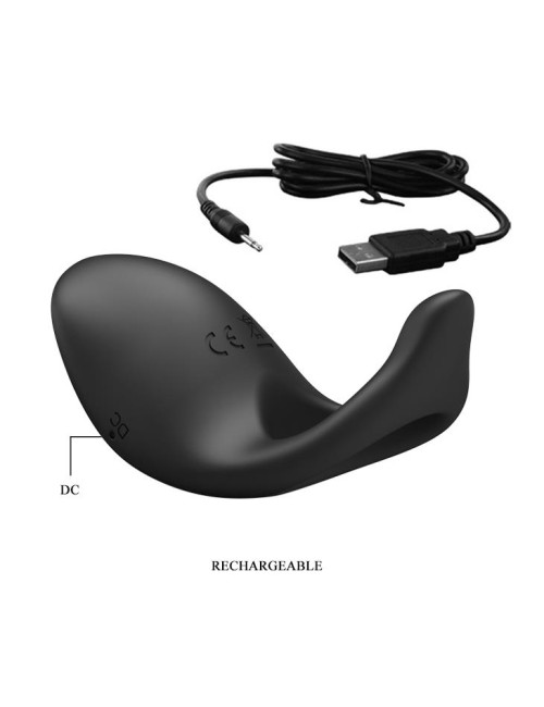 PRETTY LOVE GEMMA USB 7 Functions – Pierścień na penisa z 7 funkcjami wibracji zabawki