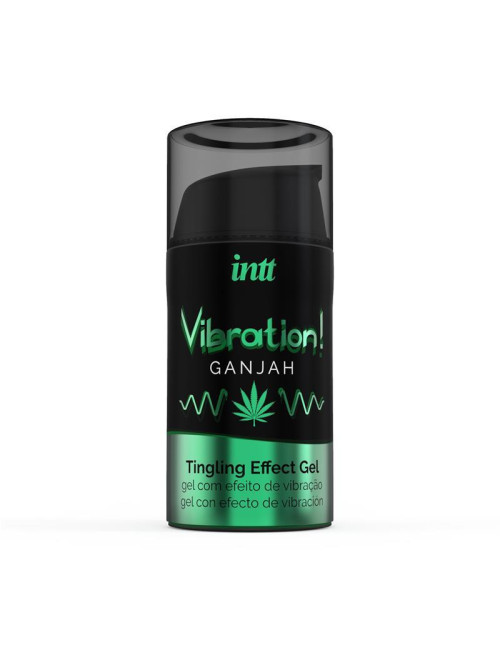Intt GanJah - Żel wibracyjny stymulujący o smaku konopi 15 ml