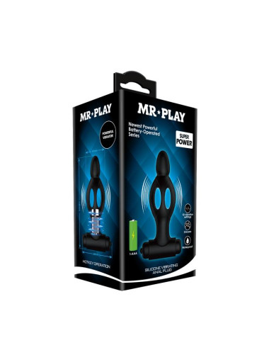 MR PLAY - SILICONE VIBRATING ANAL PLUG