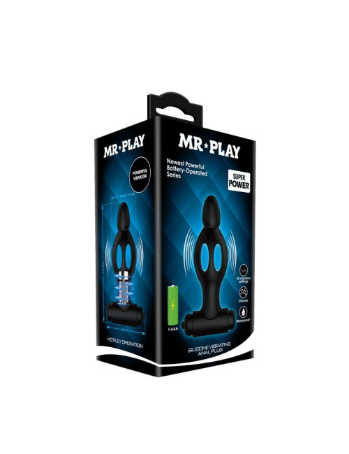 MR PLAY - SILICONE VIBRATING ANAL PLUG