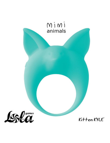 Pierścień- Vibrating Cockring MiMi Animals Kitten Kyle Green