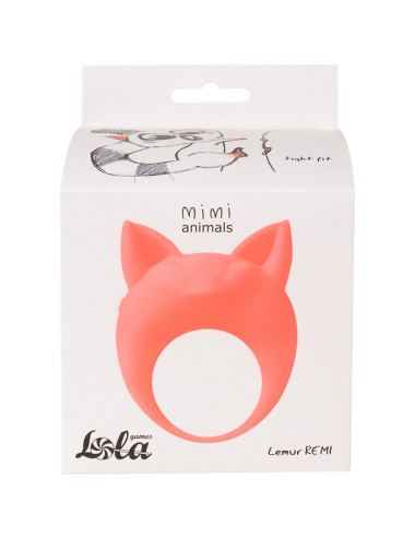 Pierścień- Vibrating Cockring MiMi Animals Lemur Remi Orange