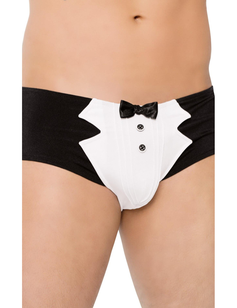 SoftLine Shorts 4504 Czarne Męskie Szorty z Muchą XL