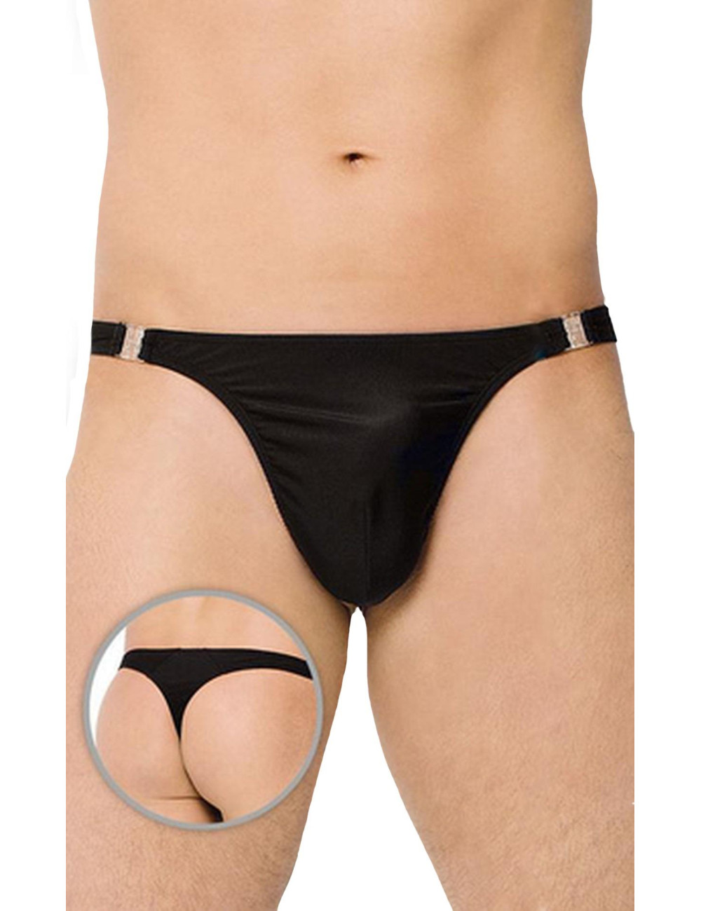 Męskie stringi SoftLine Collection 4432 Czarne XL