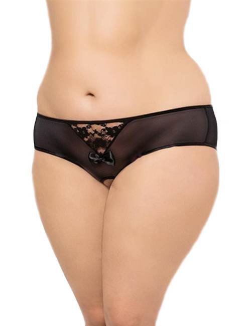 Męskie stringi Plus Size SoftLine 2466 Czarne 2XL