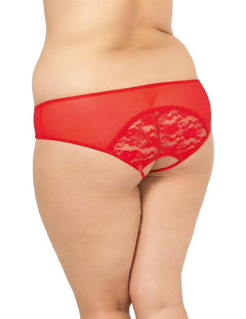 Czerwone stringi Plus Size SoftLine Collection 2466 - 3XL