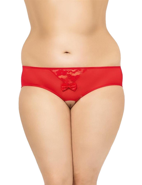 Czerwone stringi Plus Size SoftLine Collection 2466 - XL