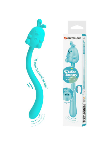 Cute Bunny Wibrator 7 Funkcji – Silikonowy Stymulator z Magnetycznym Ładowaniem USB