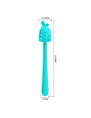 CUTE BUNNY, Flirting Stick, 7 vibration functions, Magnetic USB charging
