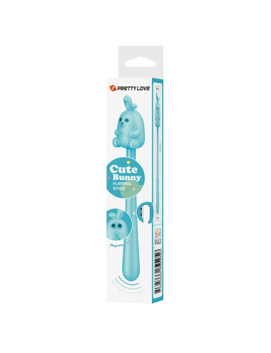 CUTE BUNNY, Flirting Stick, 7 vibration functions, Magnetic USB charging
