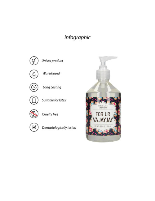 For Ur Vajayjay - Waterbased Lubricant -  500 ml