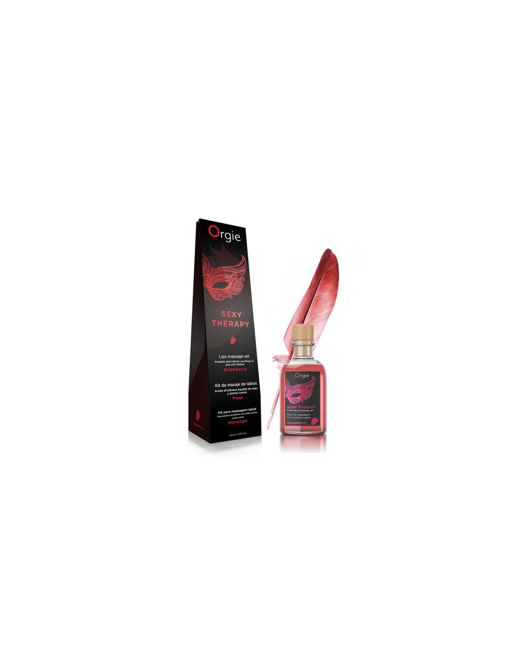 Żel-LIPS MASSAGE KIT STRAWBERRY - 100 ML