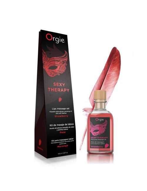 Żel-LIPS MASSAGE KIT STRAWBERRY - 100 ML
