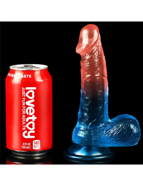 Lovetoy 7.5" Dazzle Studs – Realistyczny dildo z żelu z przyssawką