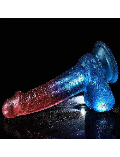 Lovetoy 7.5" Dazzle Studs – Realistyczny dildo z żelu z przyssawką
