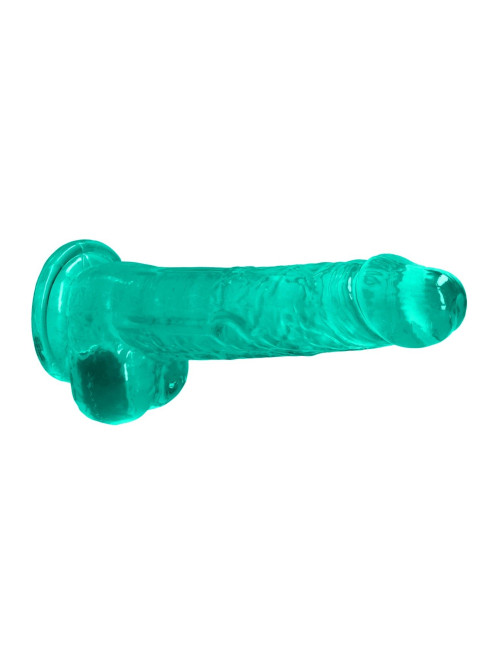 Dildo Żelowe Realistyczne z Jądrami 21 cm – przyssawka, bez ftalanów | Zabawki