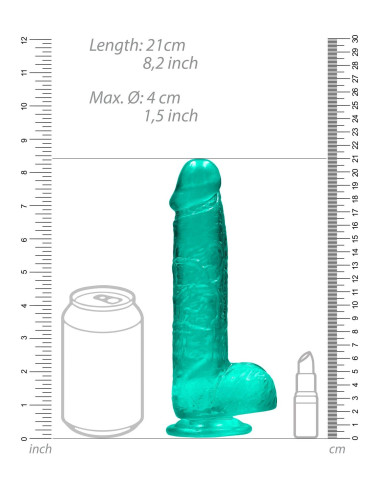 Realistic Dildo with Balls - 8/ 21 cm
