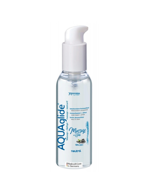 AQUAglide Massage+Glide Neutral - Afrodyzjaki do masażu, żel i olejek 200 ml