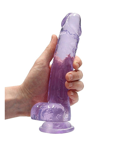 8 / 20 cm Realistic Dildo With Balls - Purple