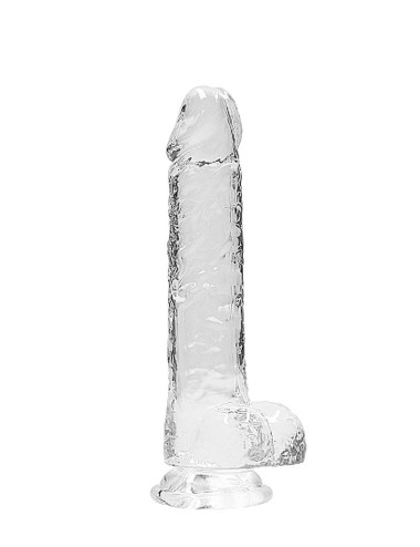 RealRock Przezroczyste Dildo Żelowe Realistyczne 21 cm