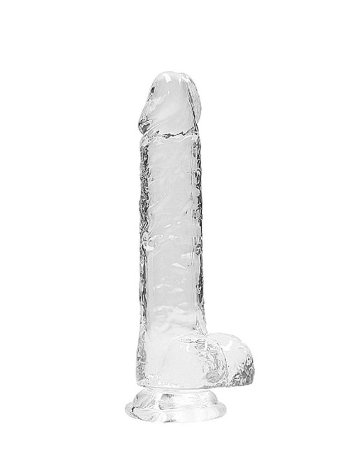 RealRock Przezroczyste Dildo Żelowe Realistyczne 21 cm