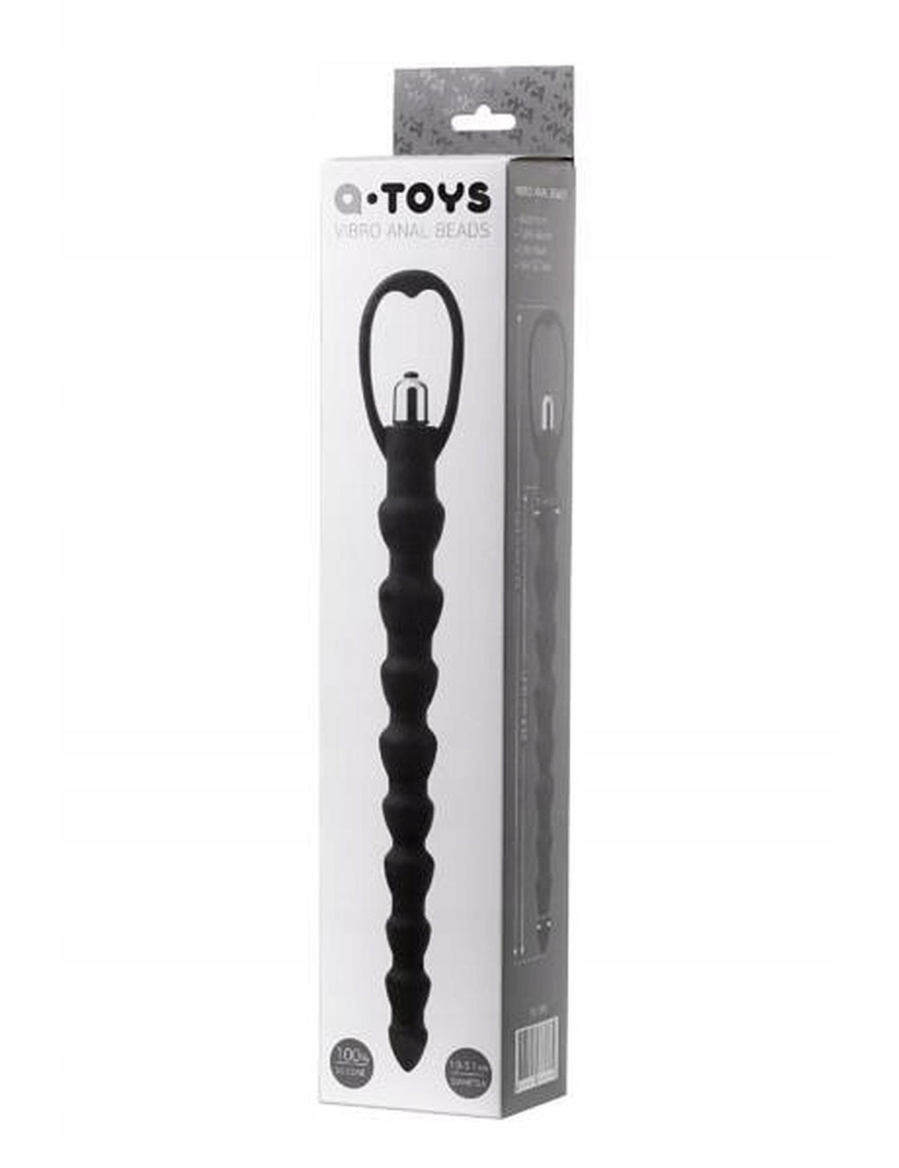 A-Toys Analna Łańcuszkowa Wibracja Silikonowa Czarna