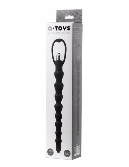 A-Toys Analna Łańcuszkowa Wibracja Silikonowa Czarna