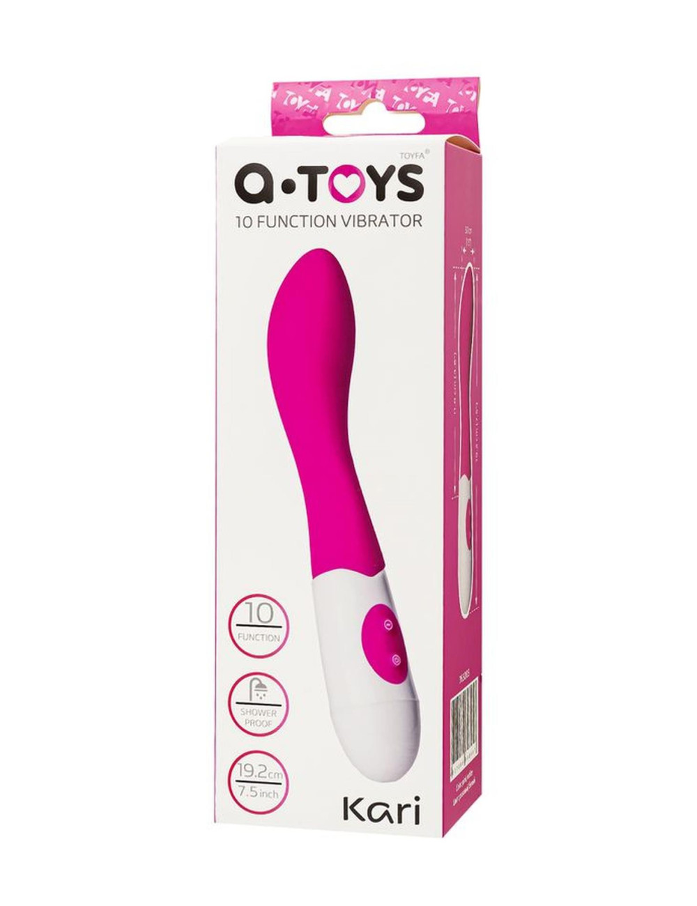 A-Toys Kari Silikonowy Wibrator Punktu G z 10 Trybami