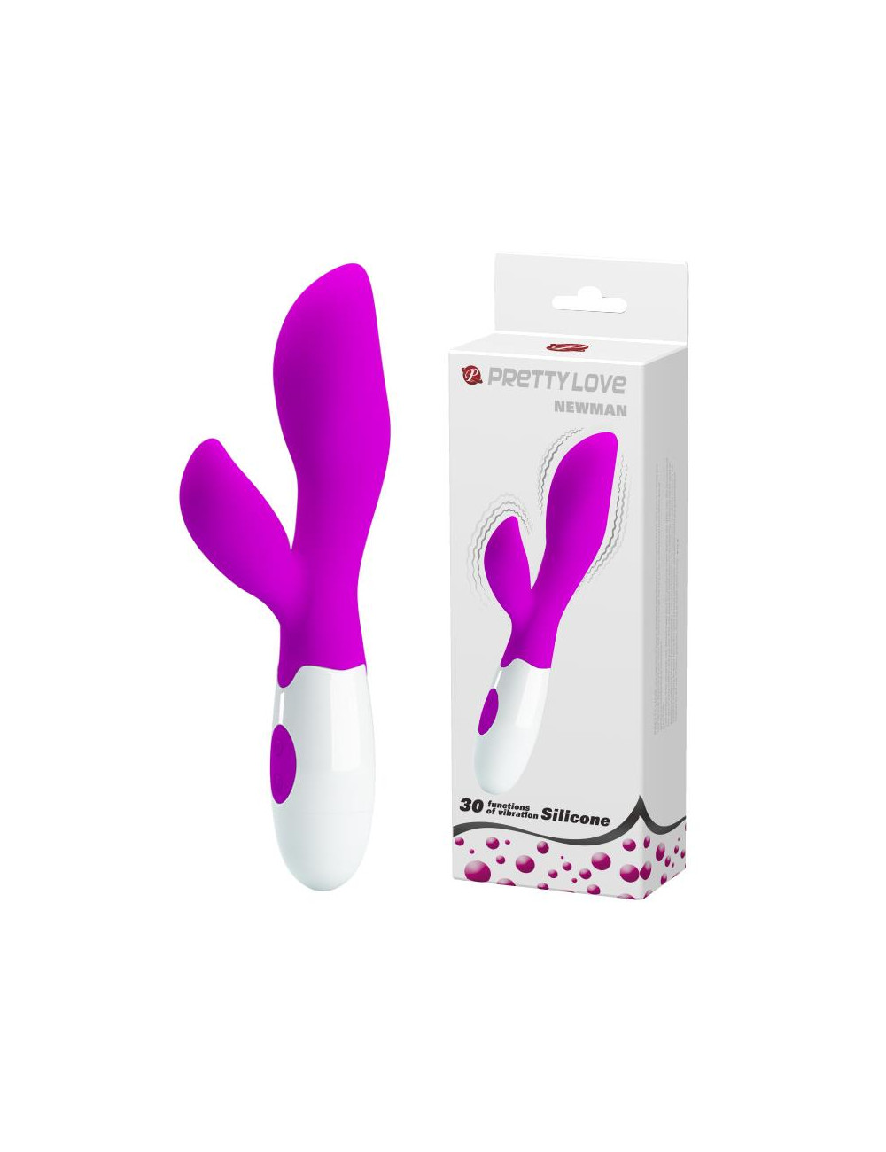 PRETTY LOVE NEWMAN 30 funkcji – Wibrator Punktu G, Silikonowy, fioletowy