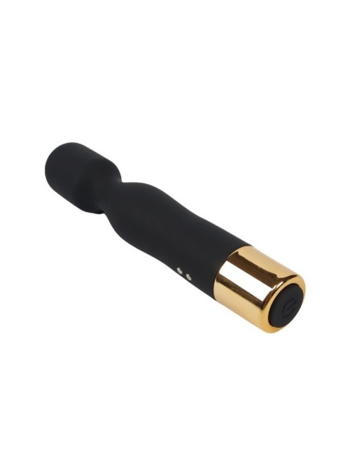 Massager USB Black - Wibrator i Masażer AV Wand, 7 trybów wibracji, silikon + ABS