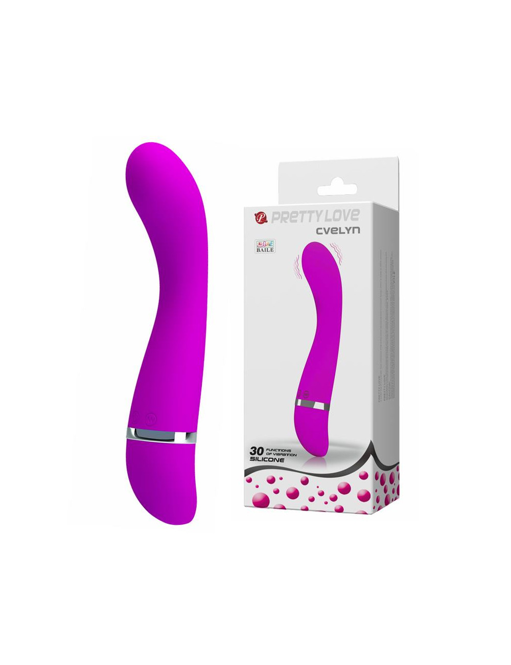 PRETTY LOVE CVELYN – Wibrator Punkt G, 30 Trybów, Wodoodporny, Silikonowy