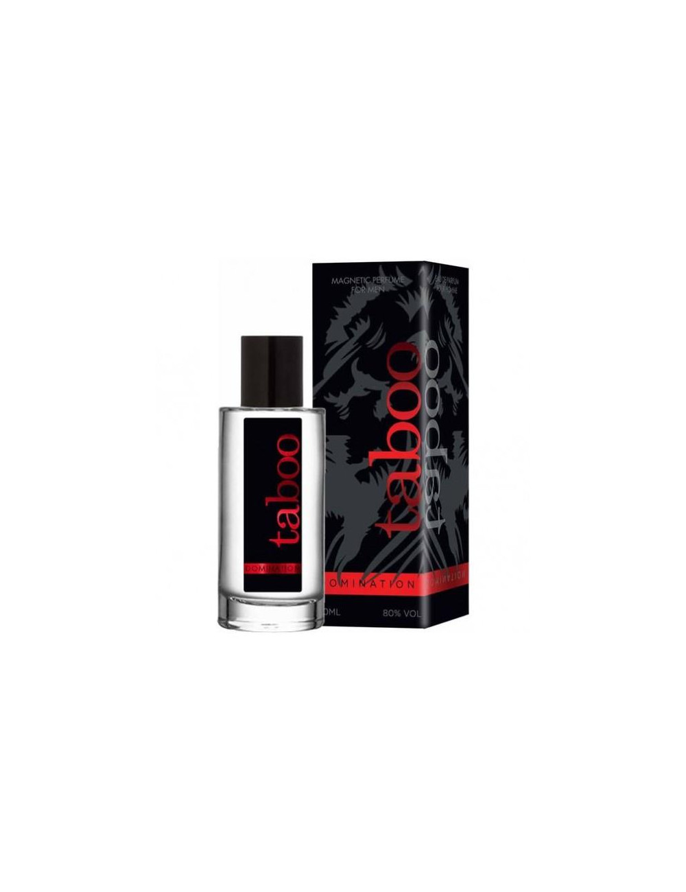 Feromony TABOO DOMINATION FOR MEN 50ML – Afrodyzjaki, Feromony Męskie, Drzewno-korzenno-tytoniowy zapach
