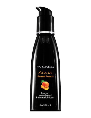 Wicked Aqua Peach - Smakowy lubrykant wodny 60 ml