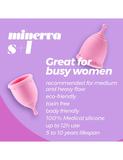 Crushious Zestaw Kubeczków Menstruacyjnych Minerva S+L z Etui