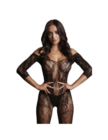 Lace Sleeved Bodystocking - One Size