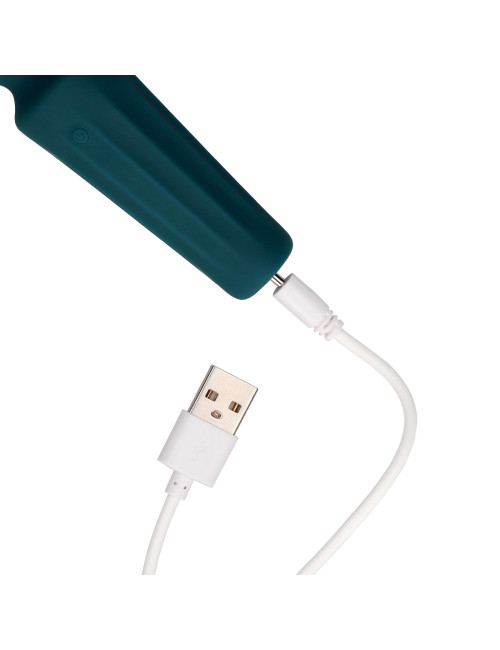 Loveline Mini Wand Vibe - Wibrator z 7 Funkcjami Zielony