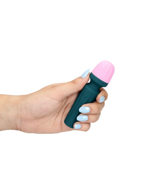 Loveline Mini Wand Vibe - Wibrator z 7 Funkcjami Zielony