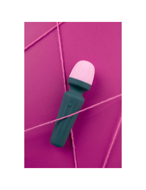 Loveline Mini Wand Vibe - Wibrator z 7 Funkcjami Zielony