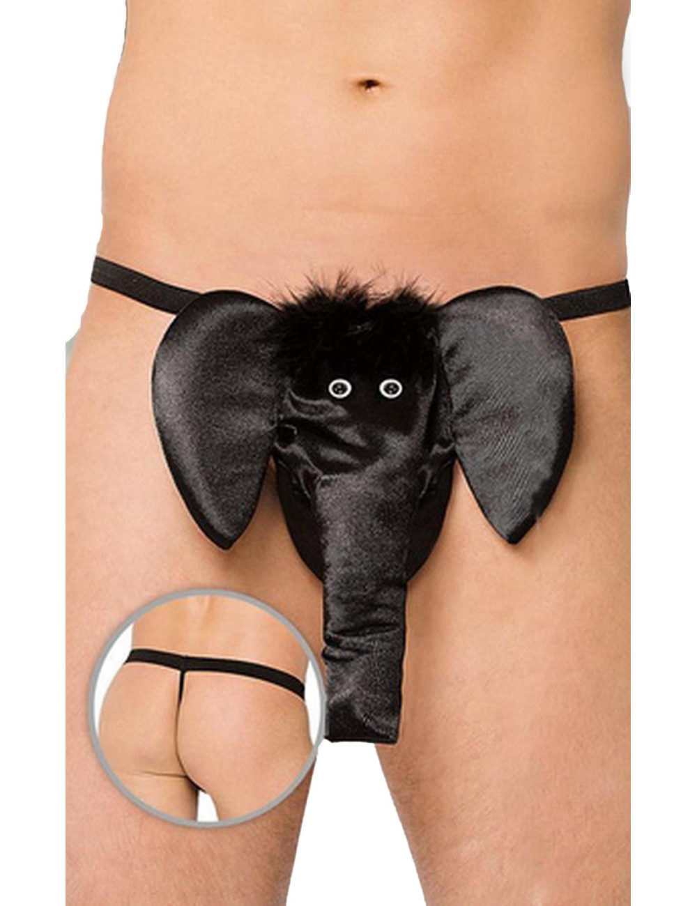 SoftLine Collection Thong 4416 - Czarne Stringi S/L