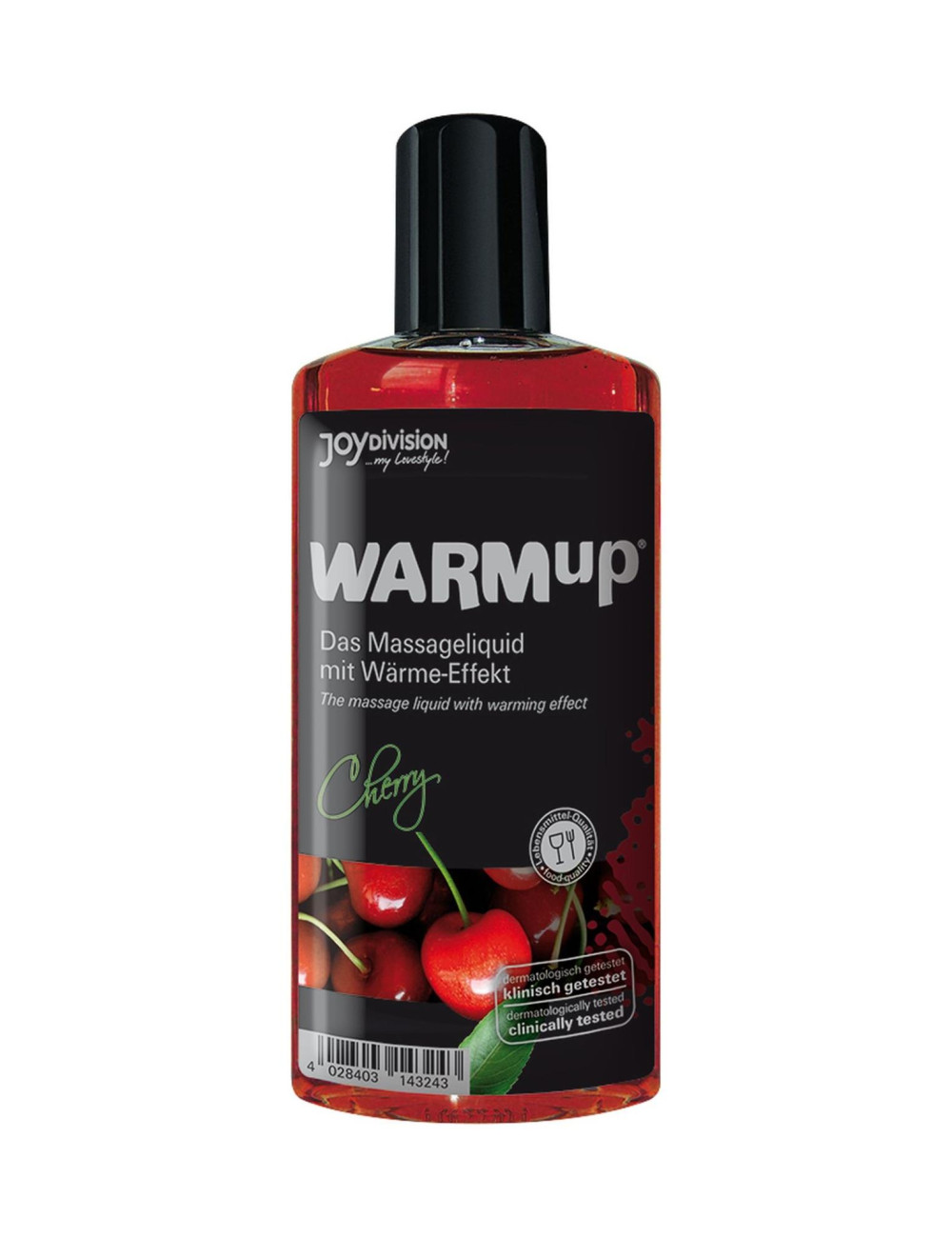 Olejek WARMup Wiśnia – rozgrzewający olejek do masażu Afrodyzjaki, 150 ml